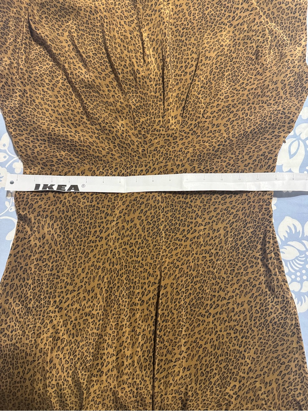 The J. Peterman Company leopard print silk vintage dress size 10 - Picture 7 of 8
